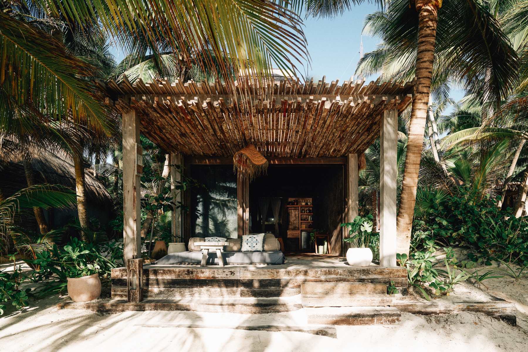 Nomade, beachfront cabana in Tulum